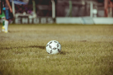 soccer ball on field