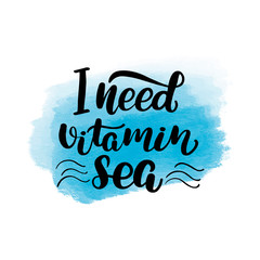 I need vitamin sea