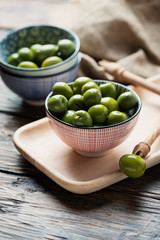 Green Italian olives