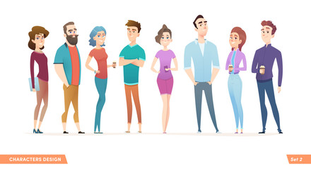 Fototapeta premium People group design collection