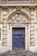 Saint-Etienne-du-Mont church: Architectural details. Paris, France - 267657204