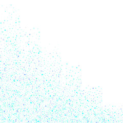 Blue, cyan, turquoise glitter stars confetti