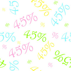 Sale colorful Seamless pattern