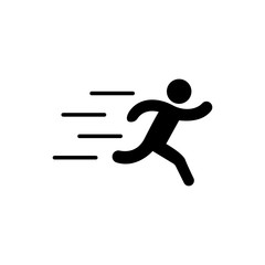 Fototapeta na wymiar Running man icon vector