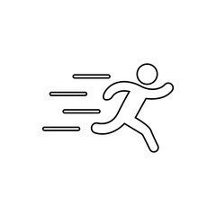 Running man icon vector