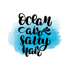 ocean air salty hair