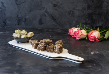 Healthy organic energy bites hemp