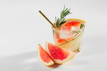 Grapefruit and Cucumber Cocktail perfect for spring or summer! .