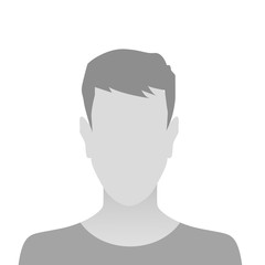 Person gray photo placeholder man