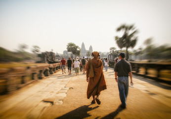 The famous Angkor Wat in Cambodia