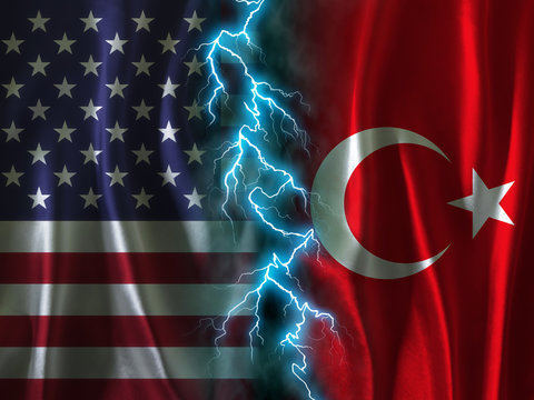 USA T&uuml;rkei Flagge