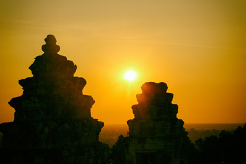 The famous Angkor Wat in Cambodia