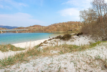 Silver Sands of Morar white sandy Beach Highlands Scotland Great Britain