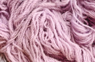 Color yarn for knitting, knitting wool balls . Beautiful yarn knitting background. Close up of multi colored kitting yarn.
