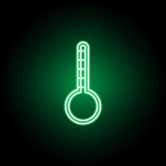 Naklejka premium Medical, thermometer icon in neon style. Element of medicine illustration. Signs and symbols icon can be used for web, logo, mobile app, UI, UX