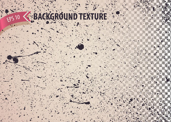 Shabby overlay texture with stain, splat and drop. Grunge backdrop for site, web design, banner, poster. Vector background.