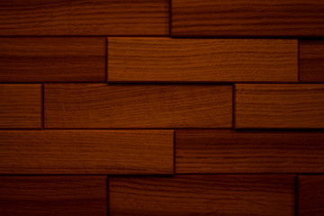 wooden background of brown tile boards