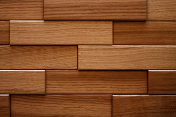 wooden background of brown tile boards