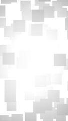 White abstract background. Misty backdrop with grey squares. 3D illustration