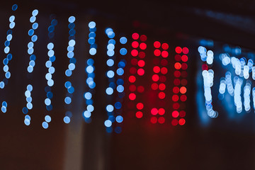 The texture of the background blur to bake multi-colored lights