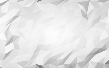 White abstract background. Lowpoly backdrop. Crumpled paper. 3D illustration