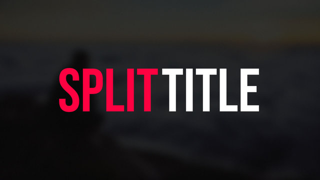 Split Title