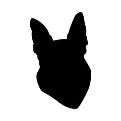 Naklejka premium German Shepherd Dog Silhouette