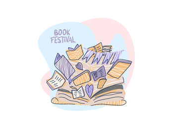 Book concept. Vector illustration.