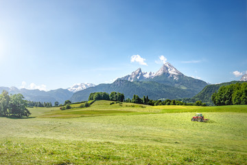 Agricultural use of a field in Bavaria.