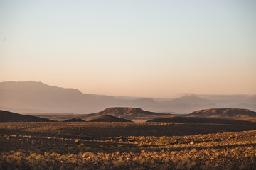 sunrise in the mountains