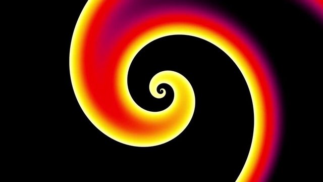 Endless spinning Revolving Spiral. Seamless looping footage. Abstract helix.