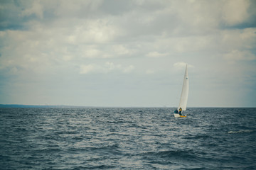 Fototapeta premium Cruise on yacht