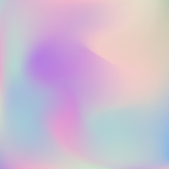 Abstract blurred Holographic gradient background Modern minimal design.