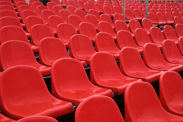 Naklejka premium Bright chairs in the stadium arena