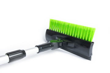 stylish scraper brush for cars on a white background