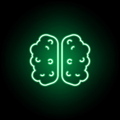 Medical, brain icon in neon style. Element of medicine illustration. Signs and symbols icon can be used for web, logo, mobile app, UI, UX