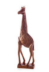 Wooden Giraffe Figurine from West Africa