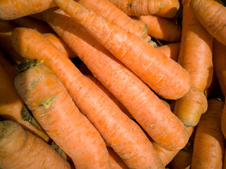 a bunch of carrots on the table