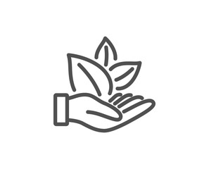 Organic product line icon. No artificial colors sign. Natural flavors symbol. Quality design element. Linear style organic product icon. Editable stroke. Vector