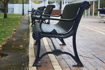 Metal benches