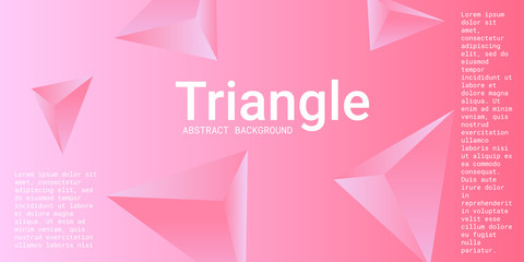 Triangle background. Abstract composition of triangular pyramids.