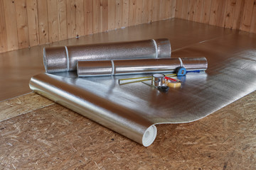 Floor heating installation
