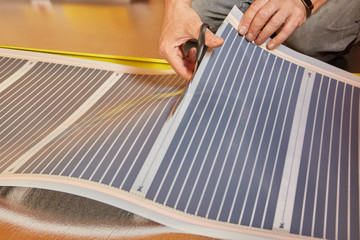 Floor heating installation