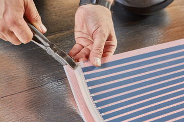 Floor heating installation