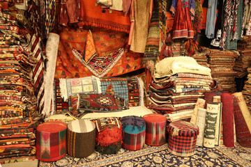 Turkish Traditional Carpets in Goreme, Nevsehir, Turkey