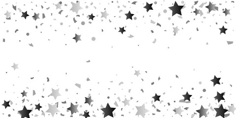 Obraz premium Silver glitter confetti