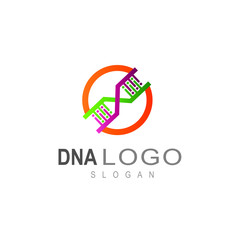 Obraz premium DNA logo, icon of life, treatment logo, symbol of treatment of people