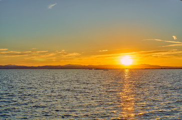 Sunset in the Albufera of Valencia