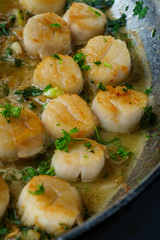 Seared Portuguese Garlic Scallops
