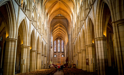 interior of catholic church